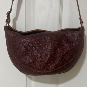 Portland Leather Nutmeg Koala Sling Shoulder Bag.